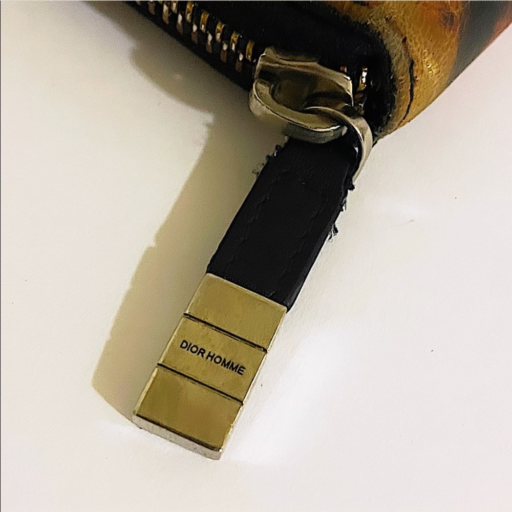 Authentic Dior Homme 2014 LE Jackson Pollack Zip Compact Wallet - Picture 2 of 11